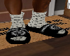 CHearts Slides Wit Sock