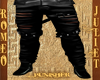 (R&J)Strap Leather Pants