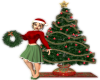 Christmas Lady & Tree