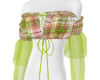 Lime Tied Ruffle Top