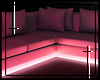   pink glow couch