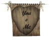 You + Me Hanging Banner