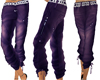 Purple Pants Silver Belt