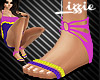 *L* Flat Sandals Neon