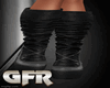black & grey boots