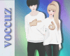 [V] sweater couple M