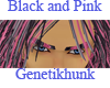Black/Pink Eyebrows Male