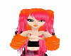 orange pink Hair