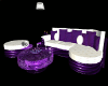 Couch White Purple