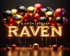 raven bday table