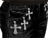 Black Jeans with Crosses