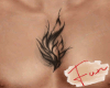 FUN Flame chest tattoo
