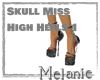 Skull Miss High Heels 1