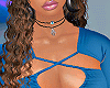 Lowcut Blue Dress