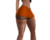 orange rust rl skirt