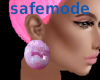 ESC pink crystal earring