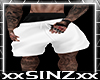 ISI White Tatted Shorts