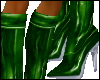 ! Leather green Stiletto