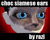 Choc Siamese Neko Ears