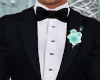 Teal Boutonniere
