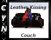 Leather Kissing Couch