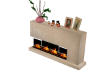 Boho Stone Fireplace