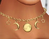 MM MOON GOLD  NECKLACE