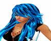 neon blue hair