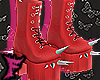 ♡ Spiked red boots