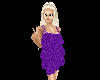 Sexy mini dress purple