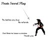 Pirate Sword Play