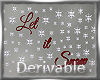 Let it Snow Lighted Wall