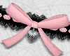 lace bow choker