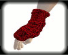 Red Leopard ArmWarmers M