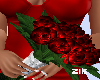 Bridesmaid Roses Red