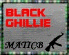 [M]Black Ghillie Hat