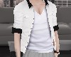 White Open Shirt