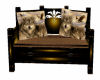 Wolf Etched Love Seat