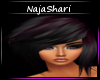 black/maroon hair short
