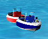 Inboard day cruiser blue