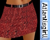 Red Boucle short skirt