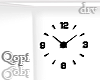 Black Modern Clock