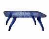 bleu glass table