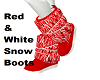 RED/WHITE SNOWBOOTS