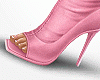 🅟 open toe pink boots