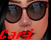 CC- GLASSES BLACK RED