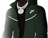 army green track top