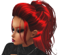 red high ponytail