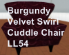 Burgundy Cuddle Chair