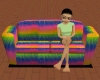 Rainbow Rave Couch